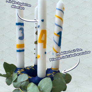 Advent Glow - Adventskranz modellieren und Kerzen kreativ gestalten